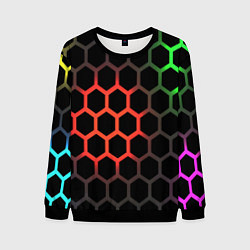 Мужской свитшот Gradient hexagon genshin