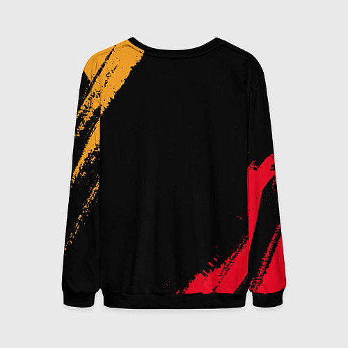 Мужской свитшот Виталий бесценен, а для всего остального есть день / 3D-Черный – фото 2