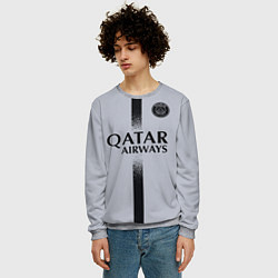 Свитшот мужской Килиан Мбаппе форма ПСЖ 2223 гостевая, цвет: 3D-меланж — фото 2