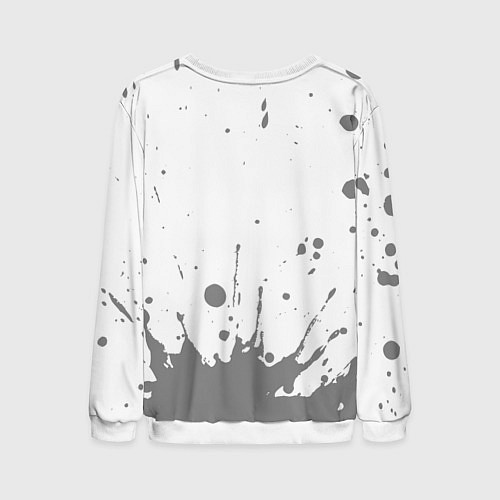 Мужской свитшот Инструктор - в красной рамке на светлом / 3D-Белый – фото 2