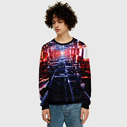 Свитшот мужской Лабиринт в Свет, цвет: 3D-черный — фото 2