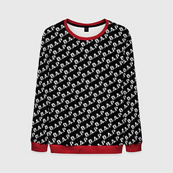 Свитшот мужской B A P black n white pattern, цвет: 3D-красный