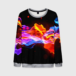 Свитшот мужской Битвы огней волны, цвет: 3D-меланж