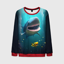 Свитшот мужской Я акула туруру, цвет: 3D-красный