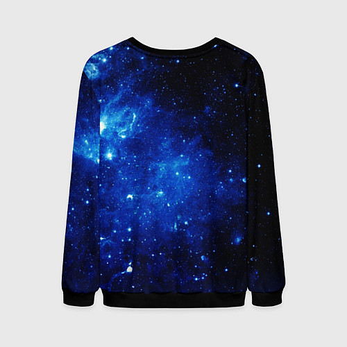 Мужской свитшот Сияние космоса / 3D-Черный – фото 2