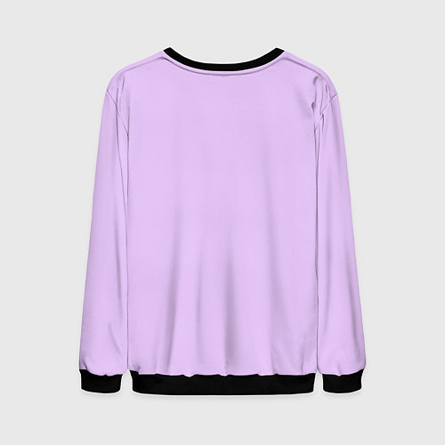 Мужской свитшот Цветы и звезды / 3D-Черный – фото 2