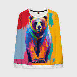 Мужской свитшот Медведь красочный