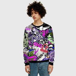 Свитшот мужской Рок тематика, цвет: 3D-черный — фото 2