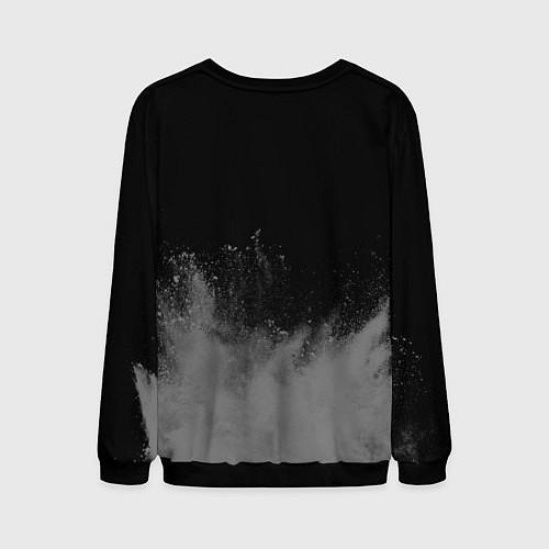 Мужской свитшот Дзюдоист - в рамке красного цвета / 3D-Черный – фото 2