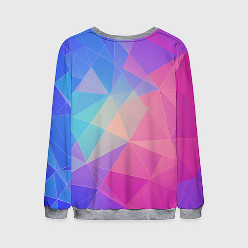 Мужской свитшот Кибер кошка / 3D-Меланж – фото 2