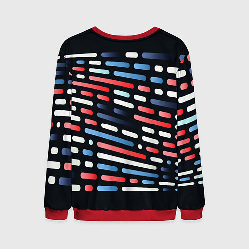 Мужской свитшот Vanguard neon pattern / 3D-Красный – фото 2