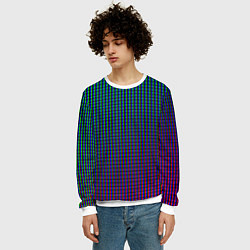 Свитшот мужской Multicolored texture, цвет: 3D-белый — фото 2