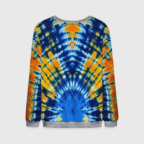 Мужской свитшот Tie dye стиль хиппи / 3D-Меланж – фото 2