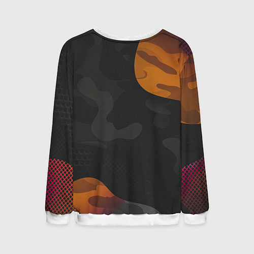 Мужской свитшот Необычный камуфляж / 3D-Белый – фото 2