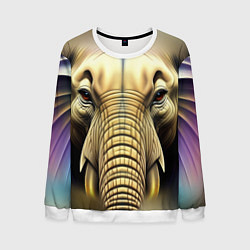 Свитшот мужской Мой слон, цвет: 3D-белый