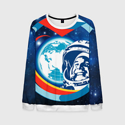 Мужской свитшот Первый космонавт Юрий Гагарин