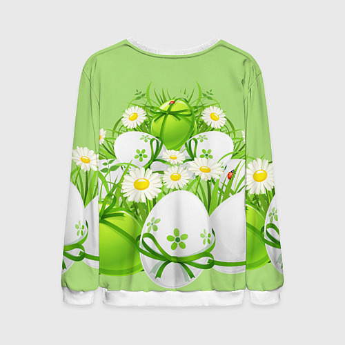 Мужской свитшот Пасхальная / 3D-Белый – фото 2