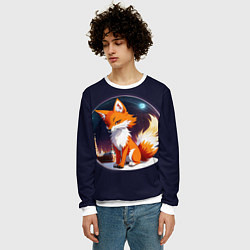 Свитшот мужской Лисичка в Москве, цвет: 3D-белый — фото 2