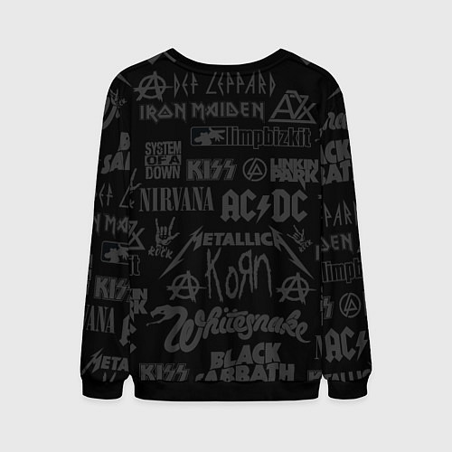 Мужской свитшот Рок хэви-метал / 3D-Черный – фото 2