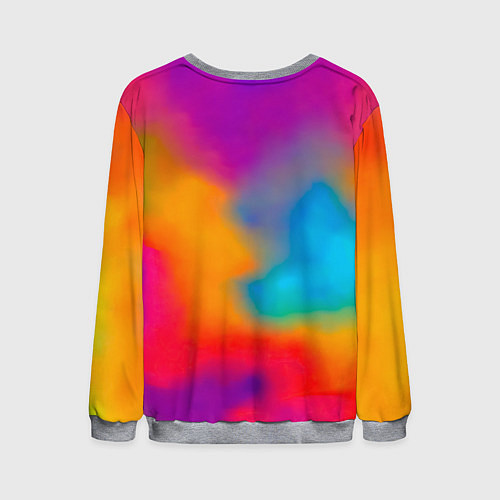 Мужской свитшот Змейка в красках / 3D-Меланж – фото 2