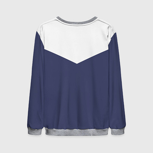 Мужской свитшот FIRM бело-синий / 3D-Меланж – фото 2