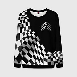 Свитшот мужской Citroen racing flag, цвет: 3D-черный