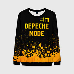 Мужской свитшот Depeche Mode - gold gradient: символ сверху