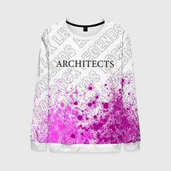 Свитшот мужской Architects rock legends: символ сверху, цвет: 3D-белый