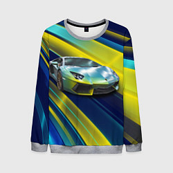 Свитшот мужской Суперкар Lamborghini Reventon, цвет: 3D-меланж