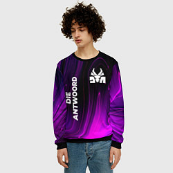 Свитшот мужской Die Antwoord violet plasma, цвет: 3D-черный — фото 2