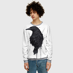 Свитшот мужской Черный странник, цвет: 3D-меланж — фото 2