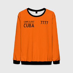 Свитшот мужской Тюремная форма США в Гуантаномо на Кубе, цвет: 3D-черный