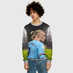 Свитшот мужской Эрлинг Холанд Манчестер, цвет: 3D-меланж — фото 2