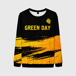 Мужской свитшот Green Day - gold gradient: символ сверху