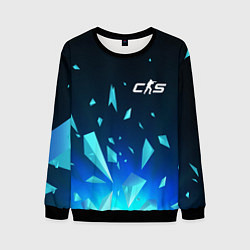 Свитшот мужской Counter-Strike 2 взрыв частиц, цвет: 3D-черный
