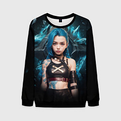 Свитшот мужской Jinx arcane league of legends, цвет: 3D-черный