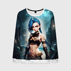 Мужской свитшот Jinx arcane League of legends
