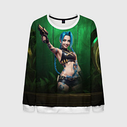 Свитшот мужской Jinx Arcane league, цвет: 3D-белый