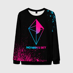 Мужской свитшот No Mans Sky - neon gradient