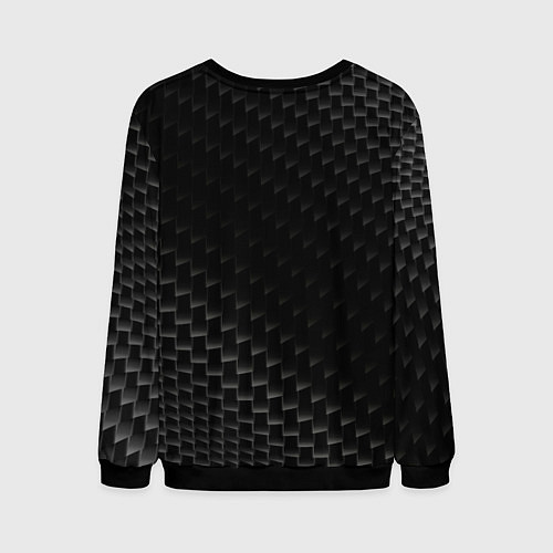 Мужской свитшот FAW карбоновый фон / 3D-Черный – фото 2