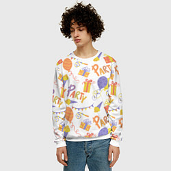 Свитшот мужской Party style, цвет: 3D-белый — фото 2