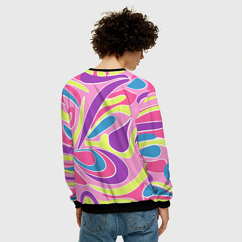 Мужской свитшот Barbie Totally Hair - ретро костюм / 3D-Черный – фото 4