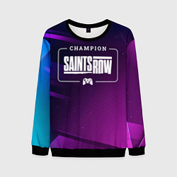 Мужской свитшот Saints Row gaming champion: рамка с лого и джойсти