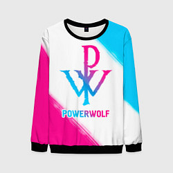 Мужской свитшот Powerwolf neon gradient style