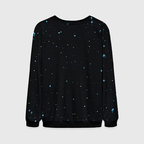 Мужской свитшот Космический монстр / 3D-Черный – фото 2