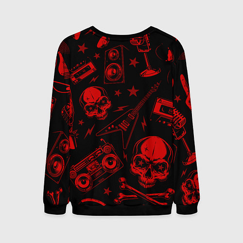 Мужской свитшот Bring Me the Horizon rock glitch / 3D-Черный – фото 2