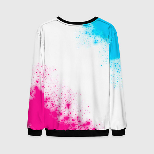 Мужской свитшот Twenty One Pilots neon gradient style: надпись, си / 3D-Черный – фото 2