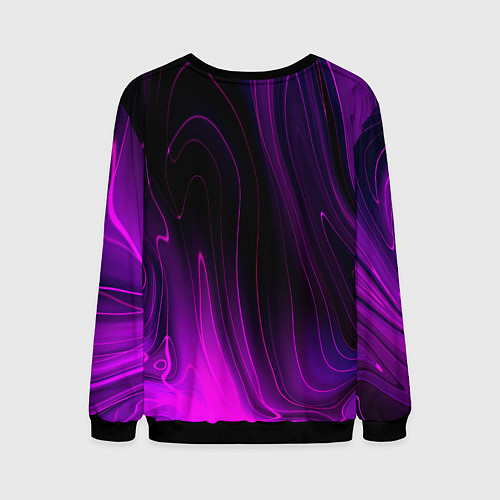 Мужской свитшот Powerwolf violet plasma / 3D-Черный – фото 2