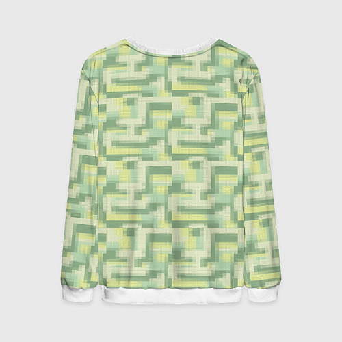 Мужской свитшот Зеленые слаймы стардью / 3D-Белый – фото 2