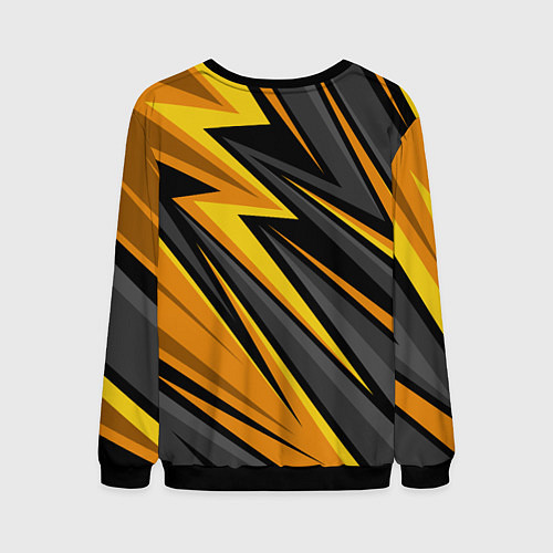 Мужской свитшот Fnatic - киберспорт желтый / 3D-Черный – фото 2